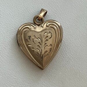 Vintage Heart Locket - 12k Gold Filled